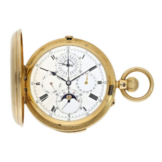 English 18K gold highly complicated lever watch Circa 1889