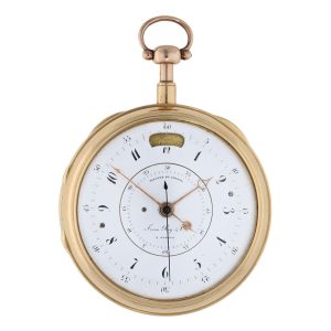 Important Swiss rose gold open faced deck watch Circa 1820