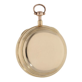 Important Swiss rose gold open faced deck watch Circa 1820 Important Swiss rose gold open faced deck watch Circa 1820