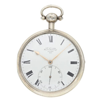 Fine English heavy silver pair cased chronometer Circa 1816