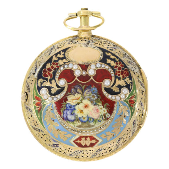 Very early English verge clock watch made for the Turkish market Circa 1785