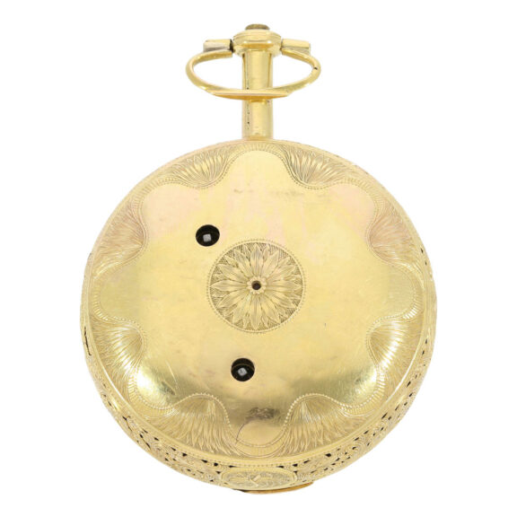 Very early English verge clock watch made for the Turkish market Circa 1785 Very early English verge clock watch made for the Turkish market Circa 1785
