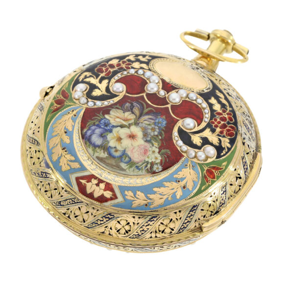 Very early English verge clock watch made for the Turkish market Circa 1785 Very early English verge clock watch made for the Turkish market Circa 1785