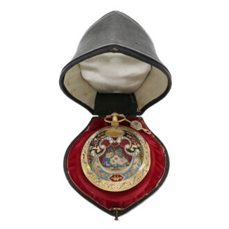 Very early English verge clock watch made for the Turkish market Circa 1785