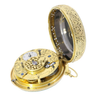 Very early English verge clock watch made for the Turkish market Circa 1785