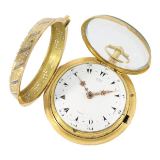 Very early English verge clock watch made for the Turkish market Circa 1785