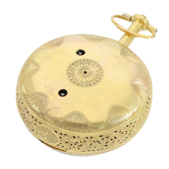 Very early English verge clock watch made for the Turkish market Circa 1785 Very early English verge clock watch made for the Turkish market Circa 1785