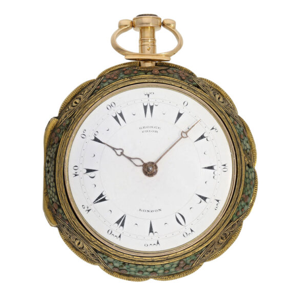 Important English gold repeating clock watch Circa 1800 Important English gold repeating clock watch Circa 1800