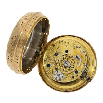 Important English gold repeating clock watch Circa 1800 Important English gold repeating clock watch Circa 1800