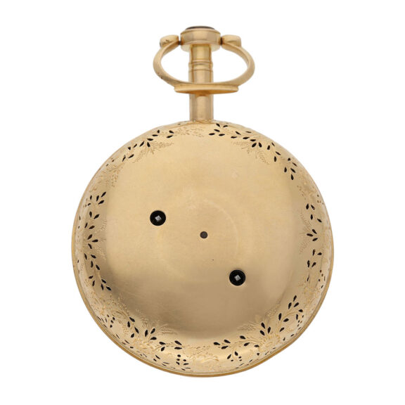 Important English gold repeating clock watch Circa 1800 Important English gold repeating clock watch Circa 1800