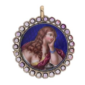 Probably unique verge miniature pendant watch Circa 1800