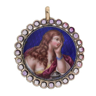 Probably unique verge miniature pendant watch Circa 1800