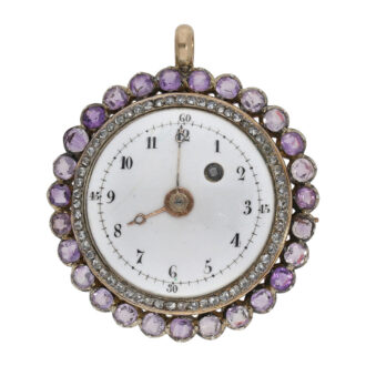 Probably unique verge miniature pendant watch Circa 1800