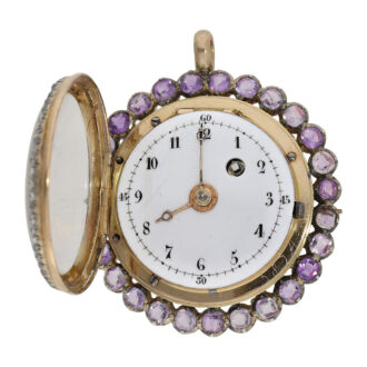 Probably unique verge miniature pendant watch Circa 1800