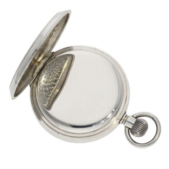 Extremely rare Swiss steel open faced deck chronometer Circa 1915