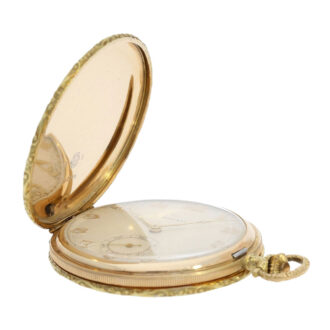 Swiss 14K gold hunting cased Art Deco lever watch Circa 1925 Swiss 14K gold hunting cased Art Deco lever watch Circa 1925