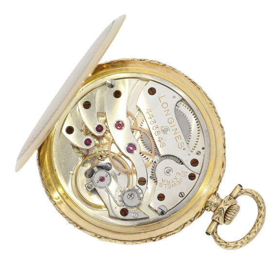 Swiss 14K gold open faced Art Deco dress watch Circa 1928 Swiss 14K gold open faced Art Deco dress watch Circa 1928