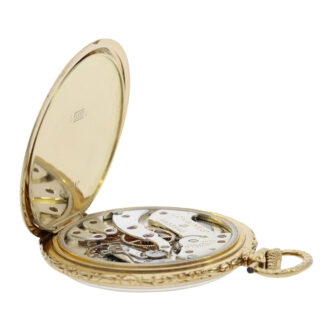 Swiss 14K gold open faced Art Deco dress watch Circa 1928