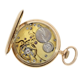 Swiss 14K rose gold open faced lever precision watch Circa 1910