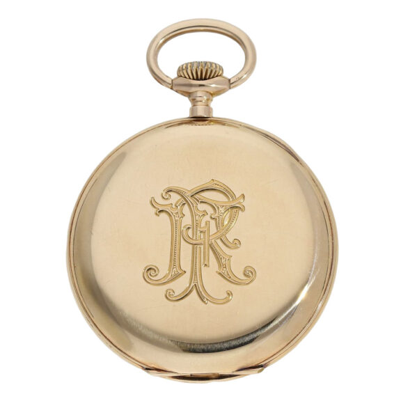 Swiss 14K rose gold open faced lever precision watch Circa 1910 Swiss 14K rose gold open faced lever precision watch Circa 1910