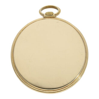 Swiss 18K gold open faced Art Deco dress watch Circa 1935