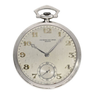 Swiss platinum open faced lever dress watch Circa 1925