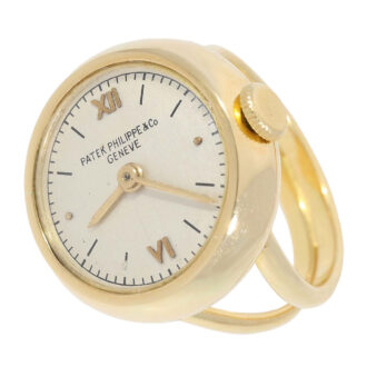 Extraordinary Swiss 18K gold lever ring watch Circa 1935