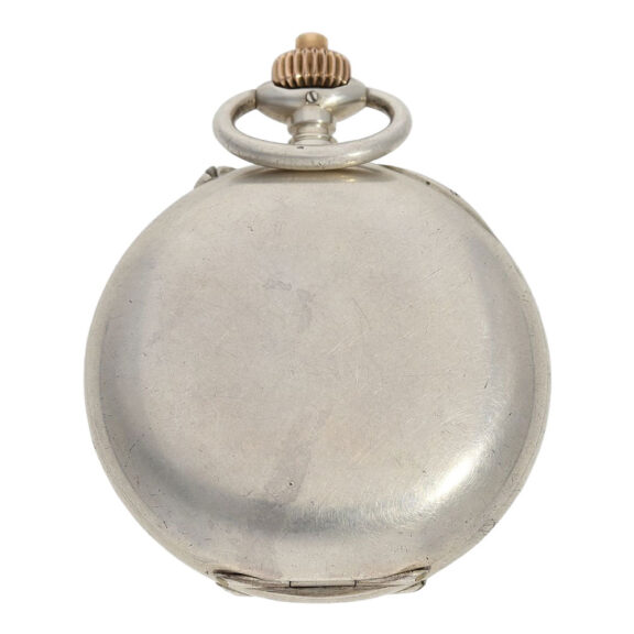 Very fine Swiss silver chronograph with register Circa 1900 Very fine Swiss silver chronograph with register Circa 1900