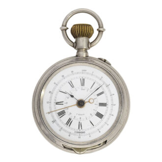 Rare French silver double-sided military chronograph Circa 1915 Rare French silver double-sided military chronograph Circa 1915