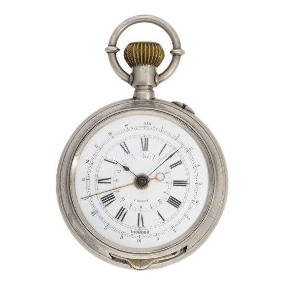 Rare French silver double-sided military chronograph Circa 1915 Rare French silver double-sided military chronograph Circa 1915