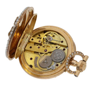 Very fine French pendant watch with chatelaine Circa 1880