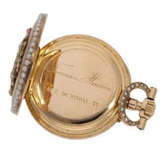 Very fine French pendant watch with chatelaine Circa 1880