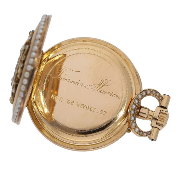 Very fine French pendant watch with chatelaine Circa 1880 Very fine French pendant watch with chatelaine Circa 1880