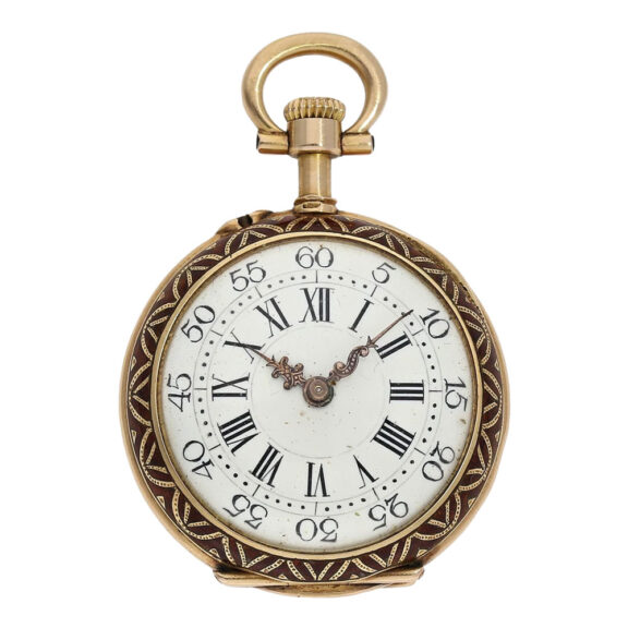 Swiss gold, enamel, pearl and diamond set Louis XV watch Circa 1890 Swiss gold, enamel, pearl and diamond set Louis XV watch Circa 1890