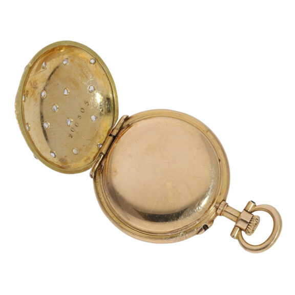 Swiss gold, enamel, pearl and diamond set Louis XV watch Circa 1890 Swiss gold, enamel, pearl and diamond set Louis XV watch Circa 1890
