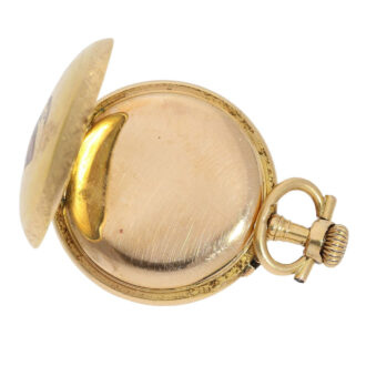 Rare Swiss gold Art Nouveau cylinder watch Circa 1900