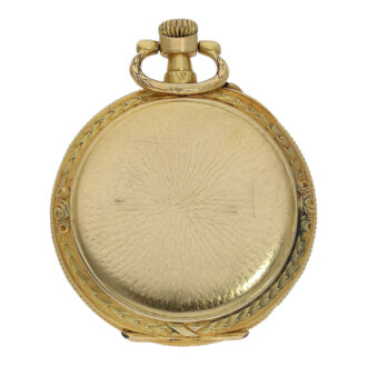 French gold Art Nouveau pendant watch with dragon brooch Circa 1900
