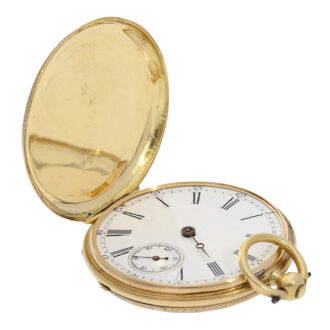 Swiss gold, enamel and diamond-set pocket watch Circa 1850