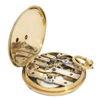 Swiss gold, enamel and diamond-set pocket watch Circa 1850