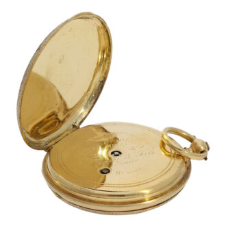Swiss gold, enamel and diamond-set pocket watch Circa 1850