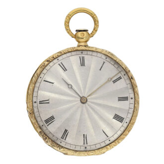 Ultra-thin French gold and enamel Lépine watch Circa 1820