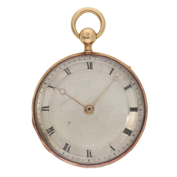 French rose gold quarter repeating cylinder watch Circa 1820