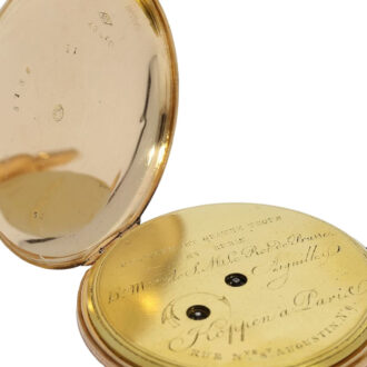 French rose gold quarter repeating cylinder watch Circa 1820