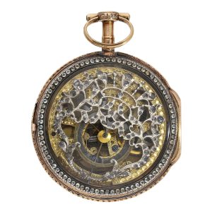 Swiss rose gold and gemstone-set verge watch Circa 1780