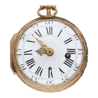German multi-coloured gold Rococo pocket watch Circa 1760