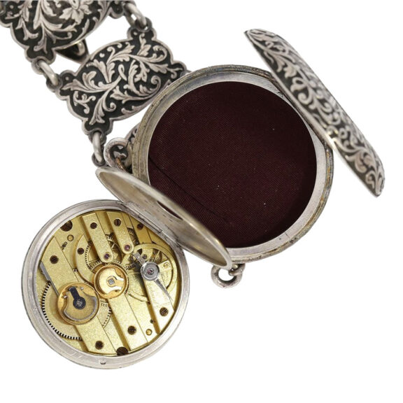 French Renaissance style cylinder watch with chatelaine Circa 1870 French Renaissance style cylinder watch with chatelaine Circa 1870