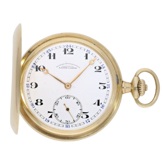 German 14K gold hunting cased lever pocket watch Circa 1920-1925