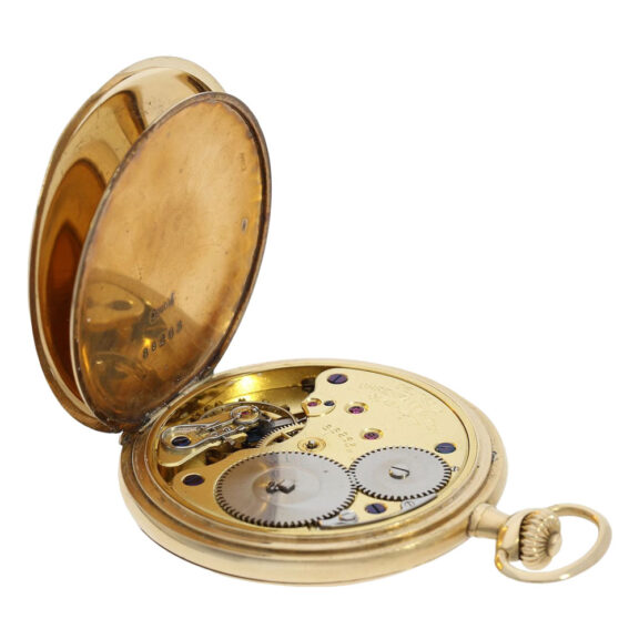 German 14K gold hunting cased lever pocket watch Circa 1920-1925 German 14K gold hunting cased lever pocket watch Circa 1920-1925