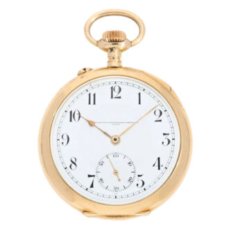 German rose gold open faced lever precision watch Circa 1920