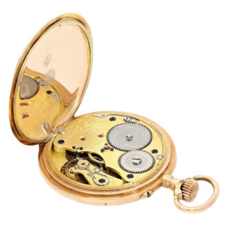 German rose gold open faced lever precision watch Circa 1920